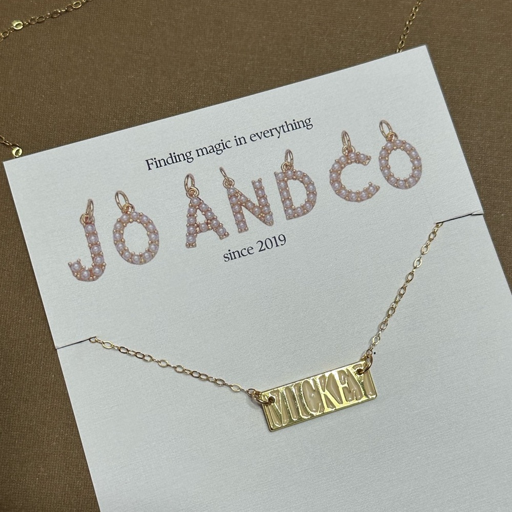 Jo and Co Mickey Bar Necklace